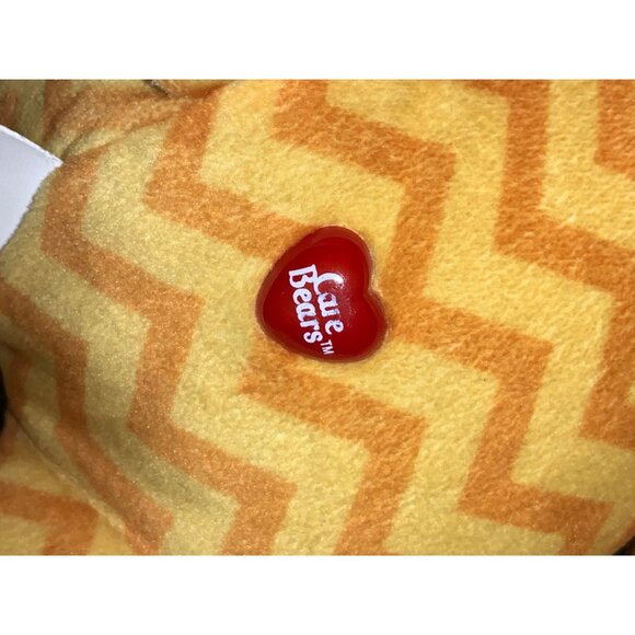 Care Bears Funshine Sunshine Plush Teddy  Bear 13 inch Yellow Zig Zag Pattern - Picture 6 of 13